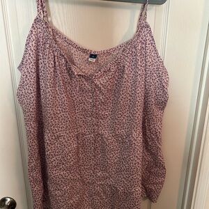 Old Navy Pink Long Sleeve Relaxed Blouse
